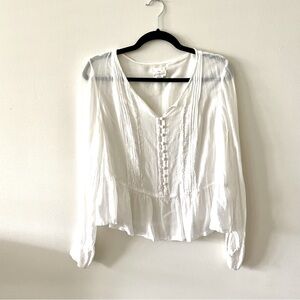 Alice + Olivia White Blouse